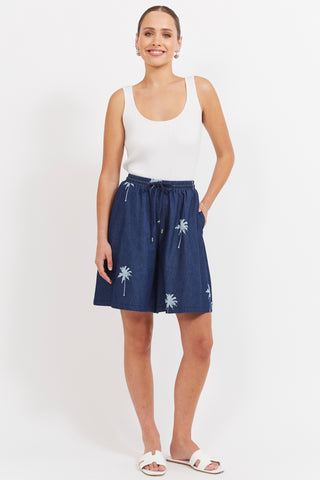 Montego Denim Short - Indigo