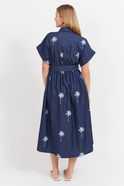 Montego Denim Shirt Dress - Indigo