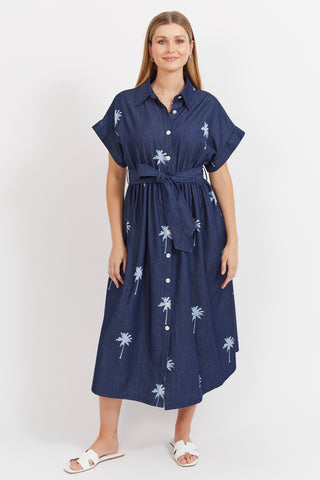 Montego Denim Shirt Dress - Indigo