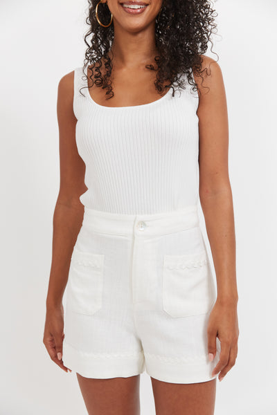Haiti Short - White