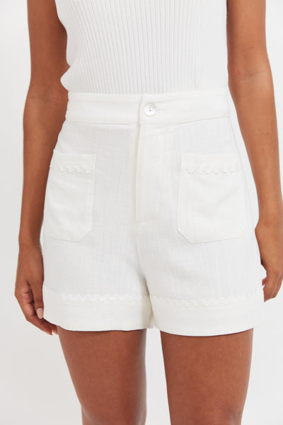 Haiti Short - White