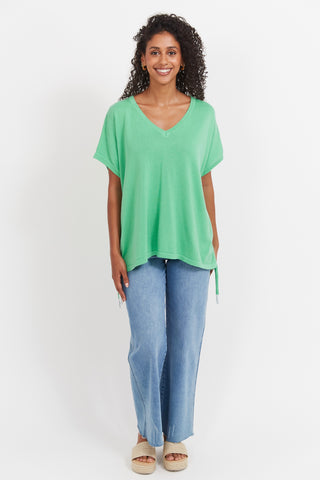 Haiti Tie Knit Top - Green