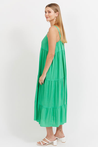 Haiti Tank Maxi Dress - Green