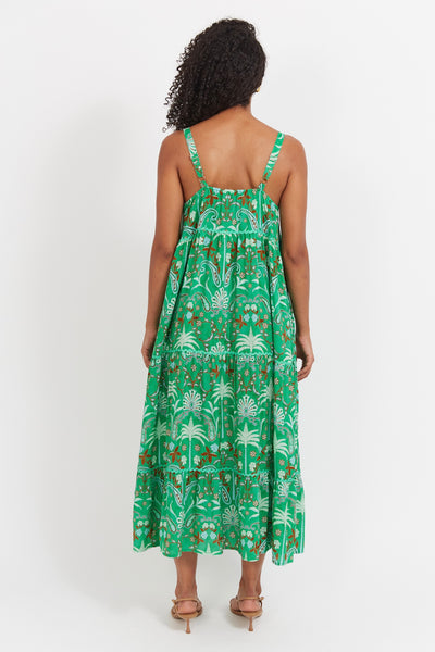Haiti Tank Maxi Dress - Palms