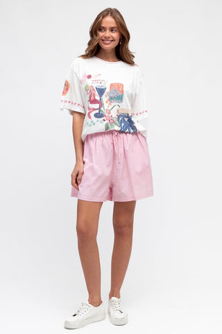 Martini Club Tee - White
