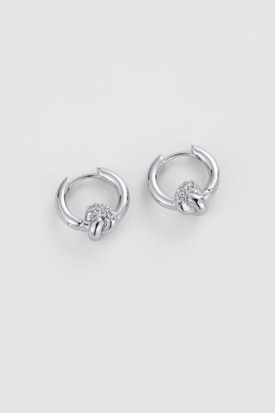 ~ Zafino Elle Hoop - Silver