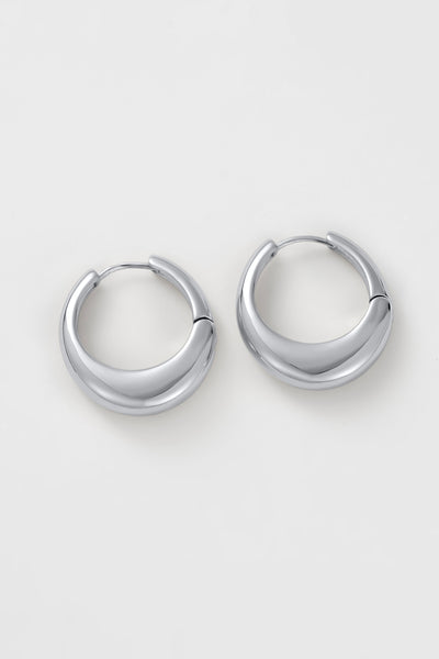 ~ Zafino Cleo Hoop Large - Silver