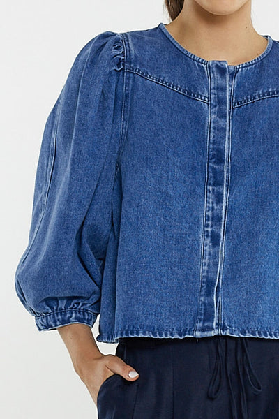 Hayes Denim Shirt - Classic Blue