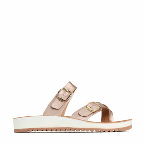 ~~ Nins Double Buckle Sandal - Rose Gold