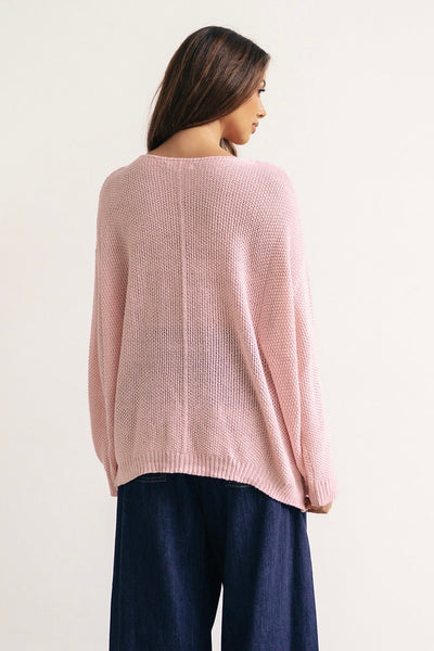 Adelaide Slouch Knit - Baby Pink