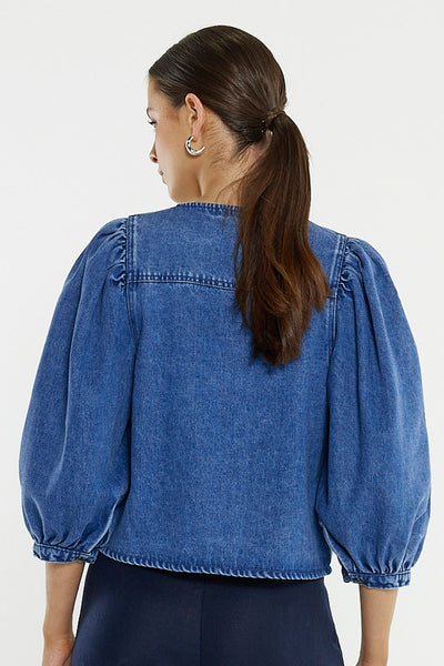 Hayes Denim Shirt - Classic Blue