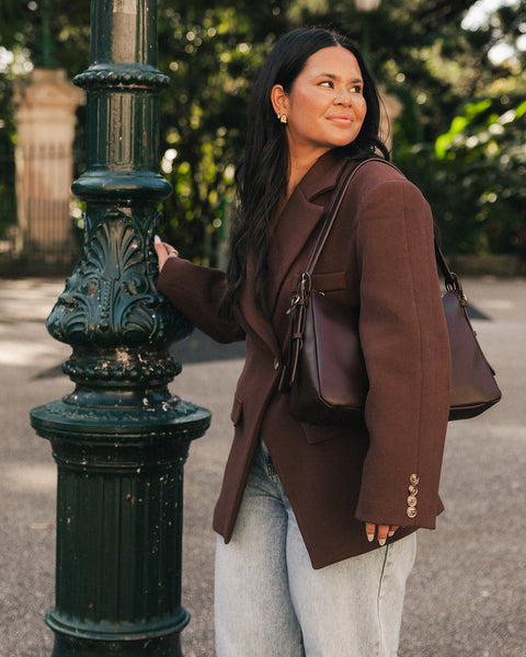 ~ LOUENHIDE Roxanne Shoulder Bag - Chocolate