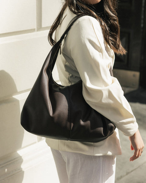 ~ LOUENHIDE Valentina Slouch Shoulder Bag - Chocolate