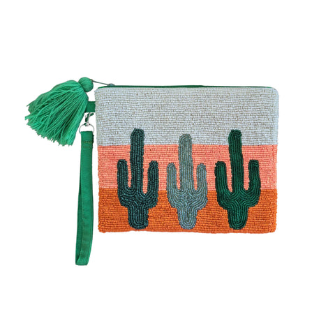 ~ Zoda Beaded Purse - Cactus Sunset