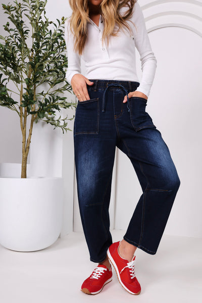 Leo Barrel Jeans - Ink