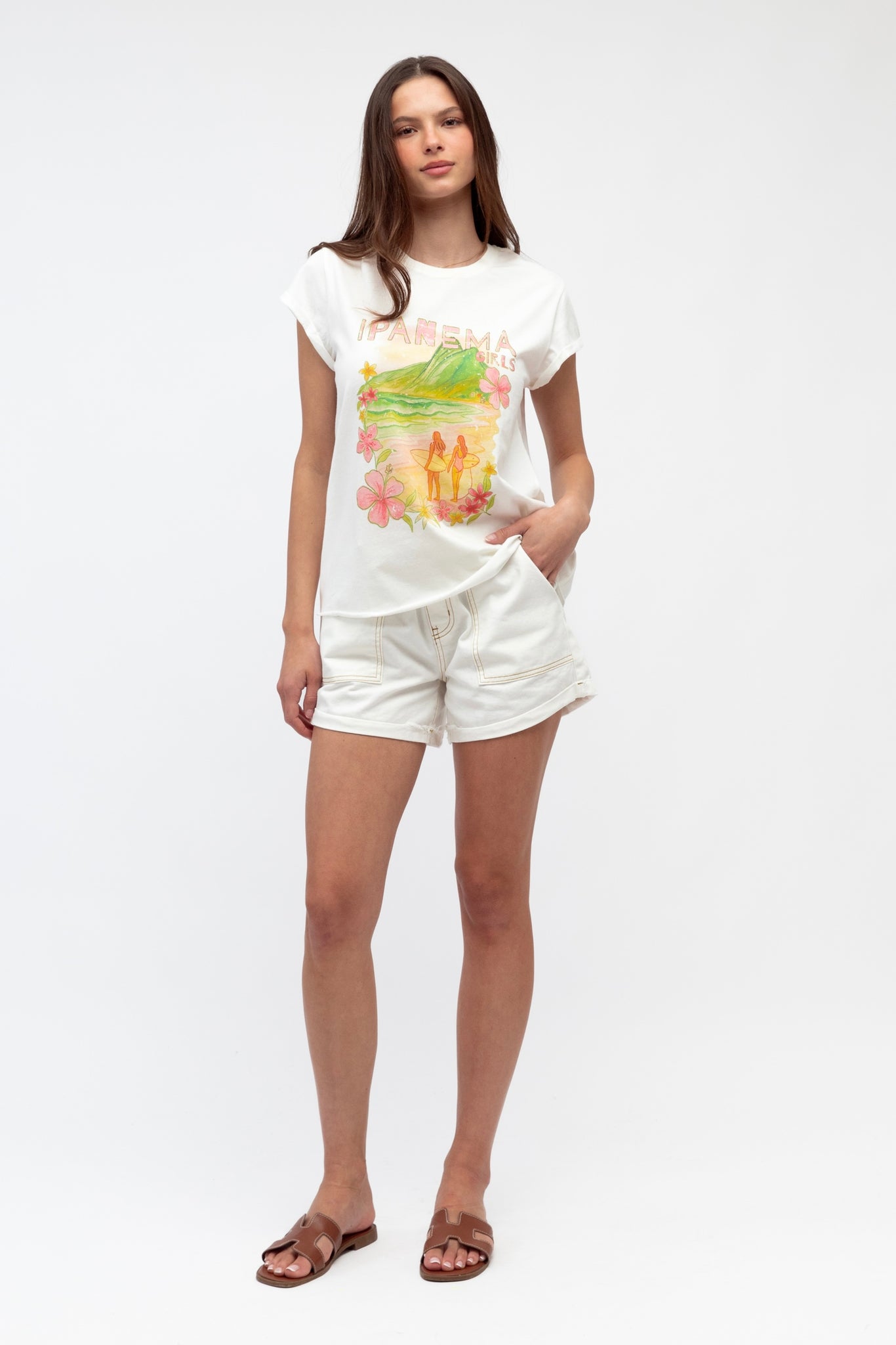 Ipanema Graphic Tee - White