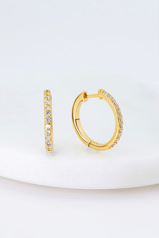 ~ Zafino Catalina Hoop Earring - Gold/Crystal