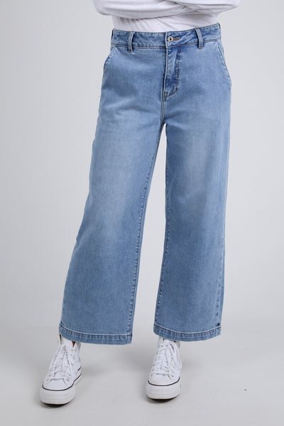 Izzy Wide Leg Jean - Vintage Blue Wash