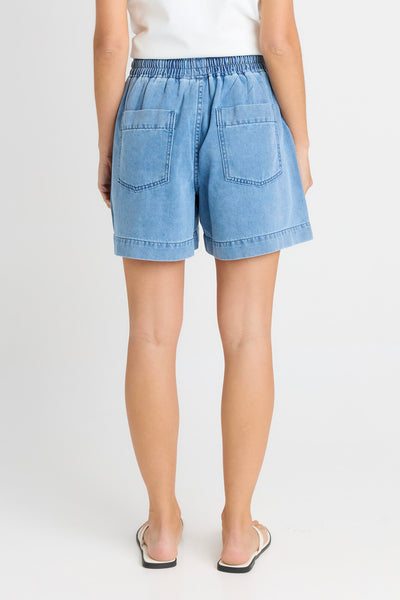 Quinn Cotton Short - Blue Medium