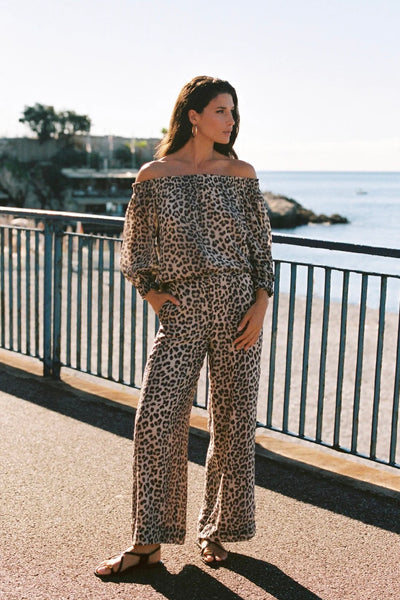 Harper Leopard Print Pant - Print