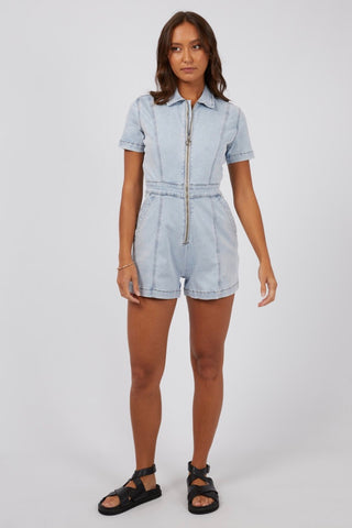 Boston Playsuit - Blue Denim