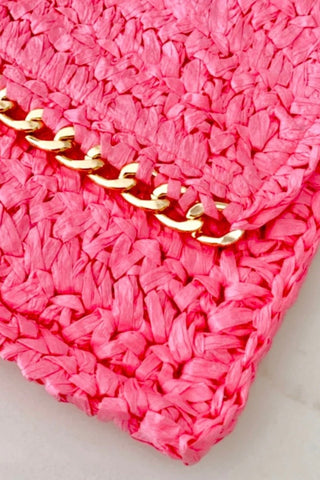 ~ Salty Safari Positano Clutch - Pink