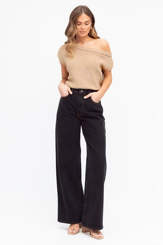 Ada Off The Shoulder Knit - Natural
