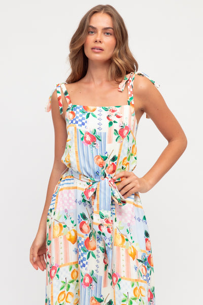 Sunburst Maxi Dress - Print