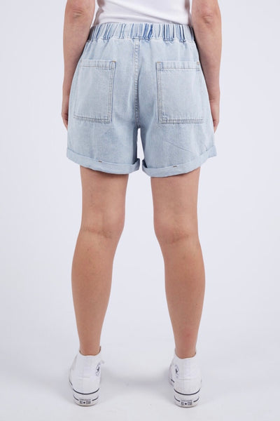 Emma Relaxed Denim Short - Light Blue Wash