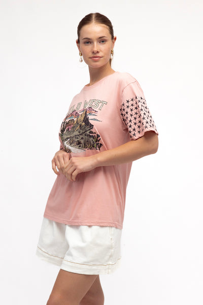 Wild West Desert Tee - Pink