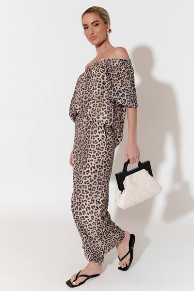 Harper Leopard Print Pant - Print