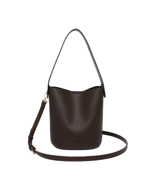 ~ LOUENHIDE Miranda Bucket Bag - Chocolate