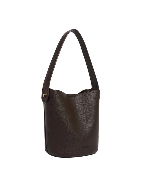 ~ LOUENHIDE Miranda Bucket Bag - Chocolate