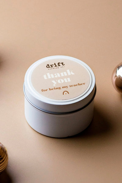 ~~ Drift Trading Co. Teacher Candle - Thank You - Coconut & Tahitian Lime
