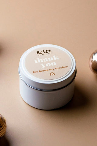 ~~ Drift Trading Co. Teacher Candle - Thank You - Coconut & Tahitian Lime