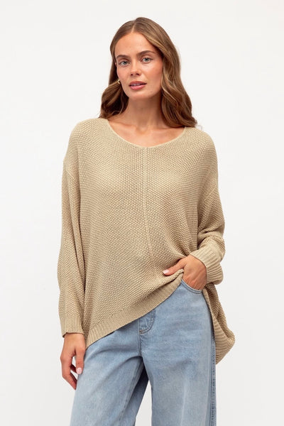 Aarna Slouch Knit - Oatmeal