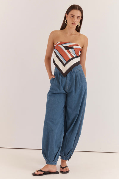 Isa Scarf - Multi Stripe Print