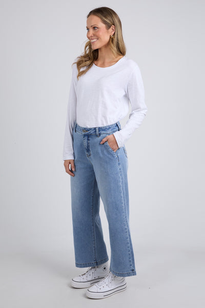 Izzy Wide Leg Jean - Vintage Blue Wash