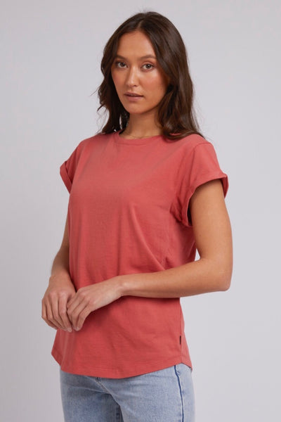 Lucy Washed Tee - Terracotta