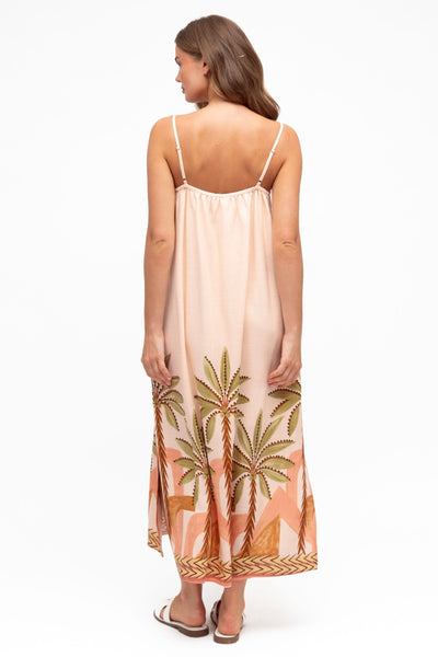 Amalia Maxi Dress - Palm Print