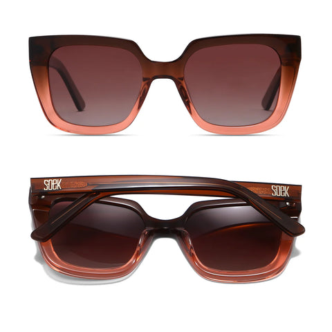 ~ SOEK Sunglasses Harper - Ombre Brown