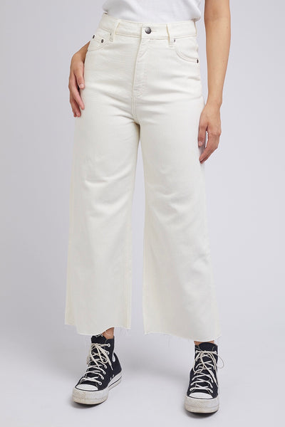 Charlie High Rise Wide Leg Jean - Vintage White