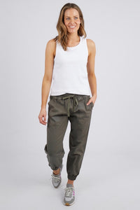 Rib Crew Tank - White