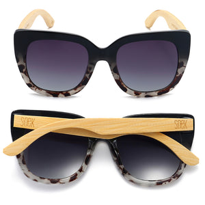 ~ SOEK Sunglasses Riviera - Black/Ivory Tortoise