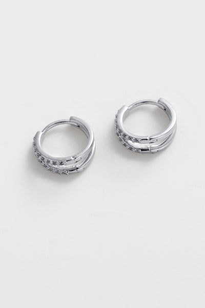 ~ Zafino Celia Huggie - Silver