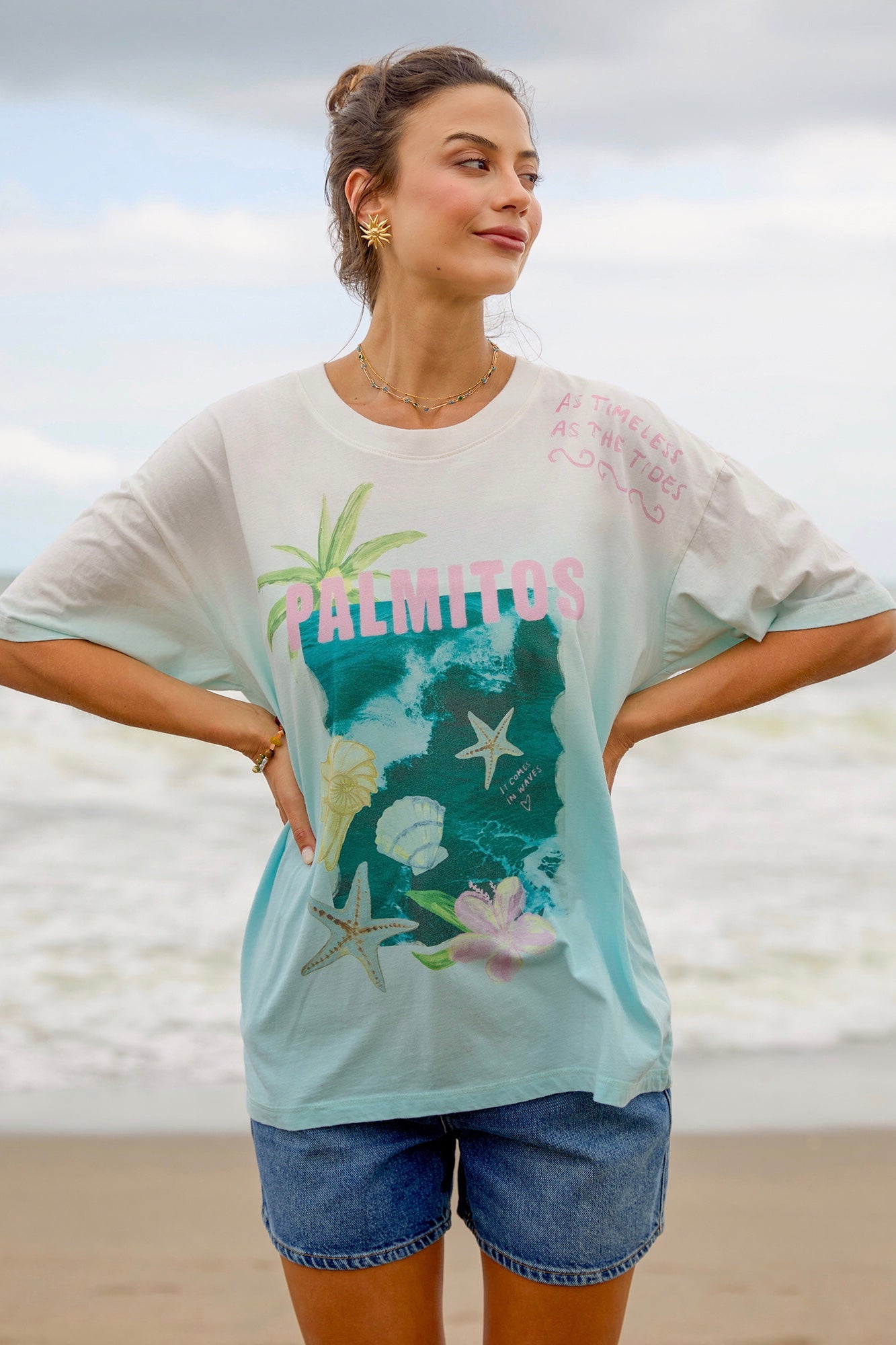 Timeless Tides Tee - White