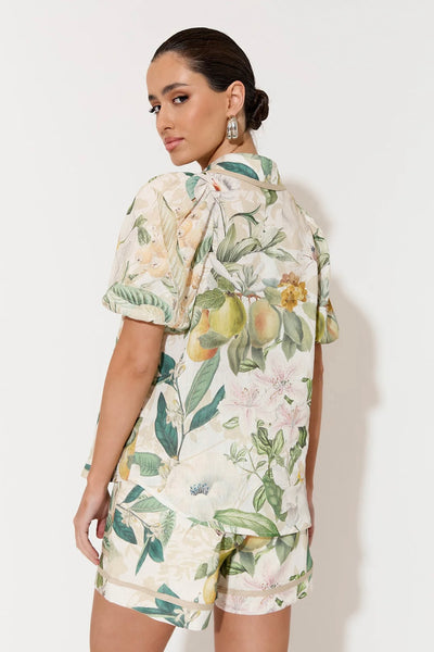 Kate Adelaide Print Short Sleeve Shirt - Print