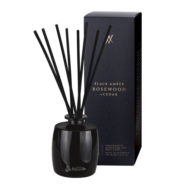 ~ Urban Rituelle Alchemy Fragrance Diffuser Set - Black Amber, Rosewood & Cedar