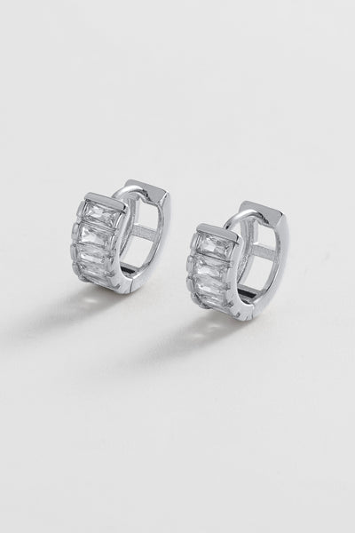 ~ Zafino Kira Huggie - Silver Clear