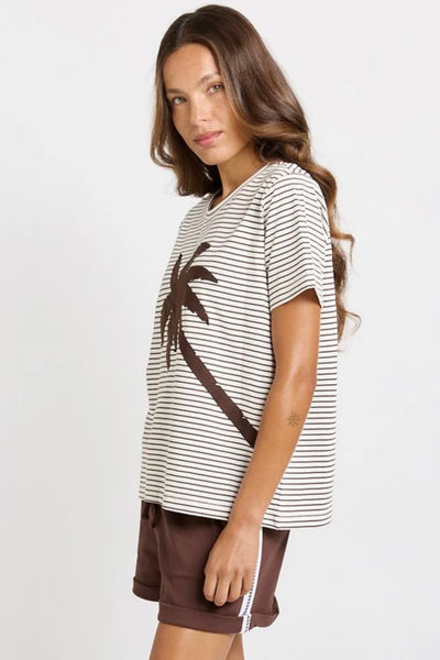 Tibby Tee - Chocolate Stripe